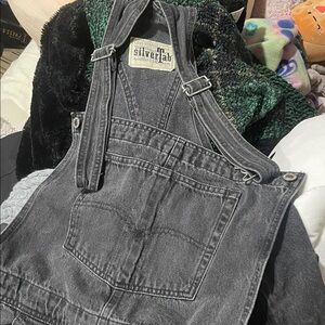 Levi's Men's Gray Denim Overalls